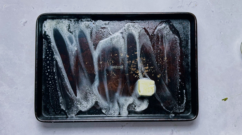 butter on sheet tray