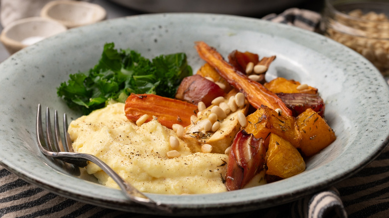 roasted root vegetable polenta