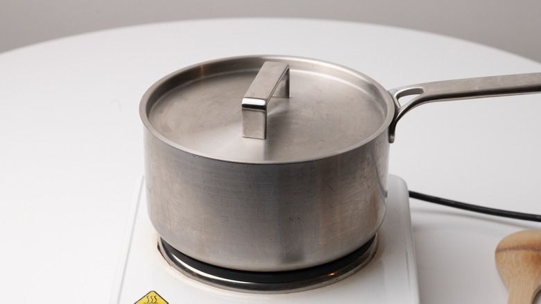 saucepan with lid