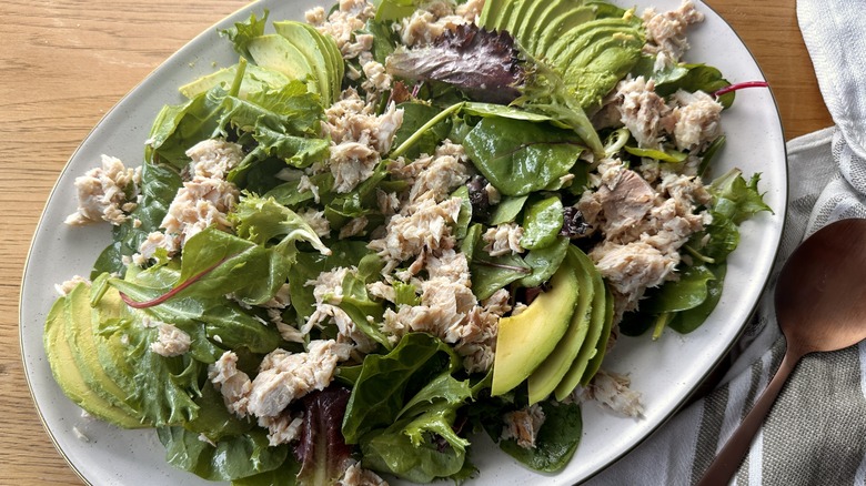 salad on serving platter