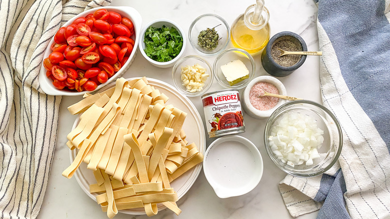 ingredients for pasta