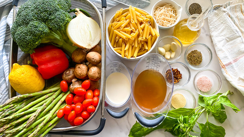 pasta primavera ingredients