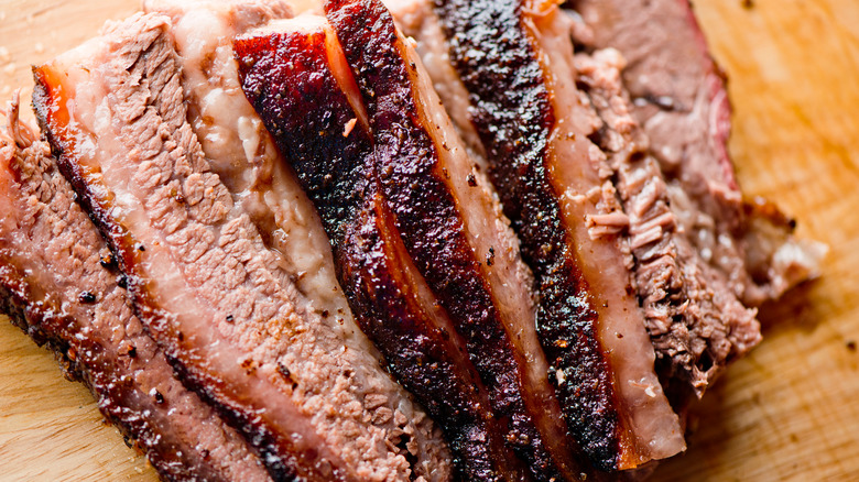 Smoked barbecue brisket