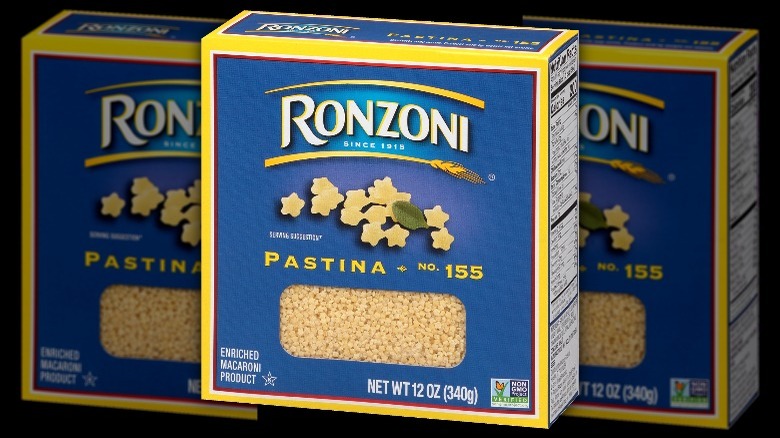 Box of Ronzoni pastina