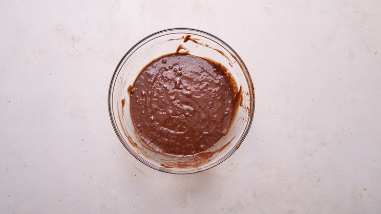 mixed batter in bowl