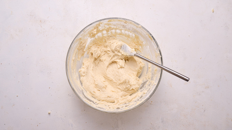 buttercream in a bowl