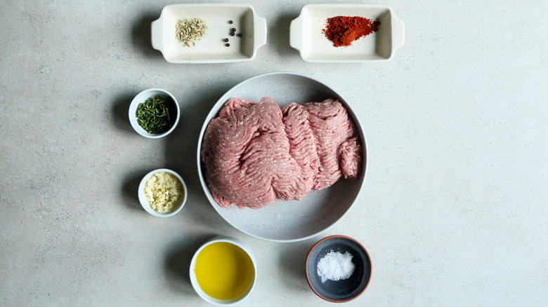 Rosemary lamb patties ingredients