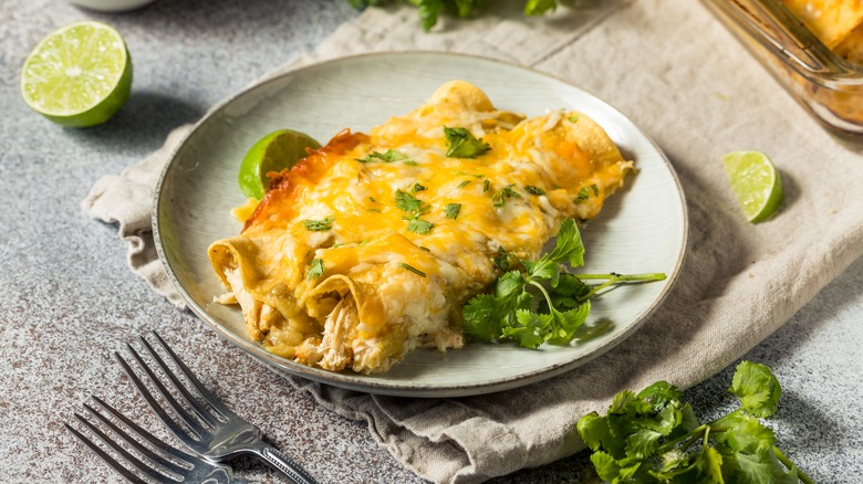 Chicken enchiladas