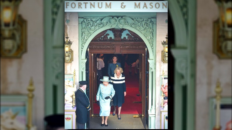 Queen Elizabeth at Fortnum & Mason