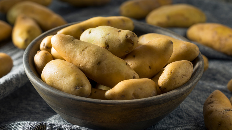 bowl of fingerling potatoes