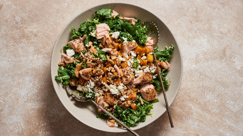 assembled salad in bowl