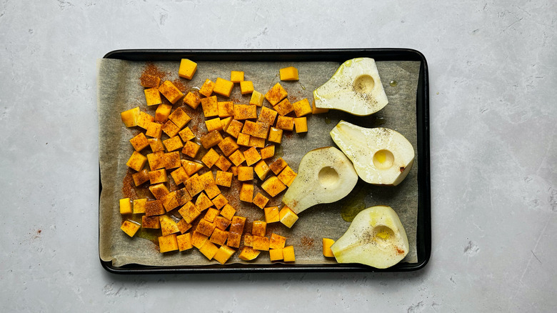 seasoning squash and pears