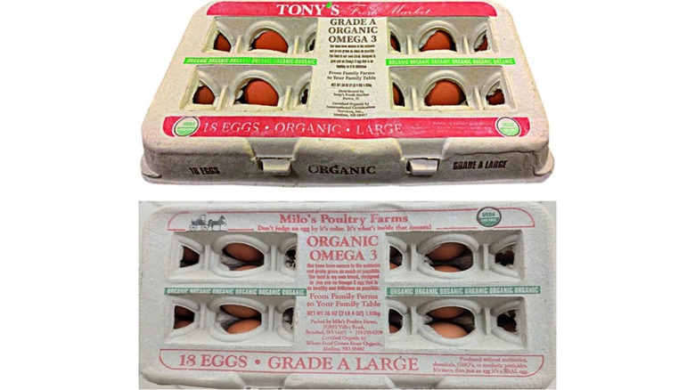 Cartons of recalled eggs