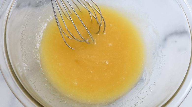 egg mixture in bowl