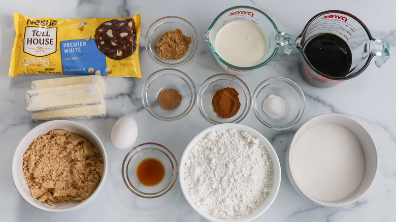 ingredients for gingerbread cookies