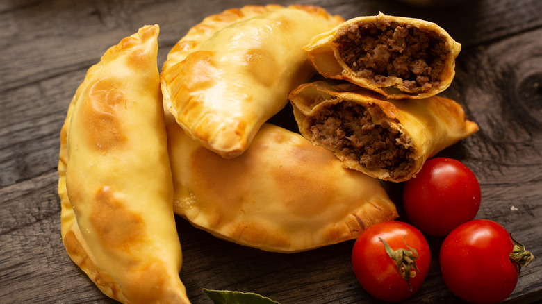 Beef empanadas with tomatoes