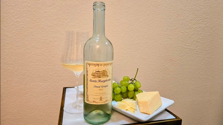 Santa Margherita Pinot Grigio, cheese