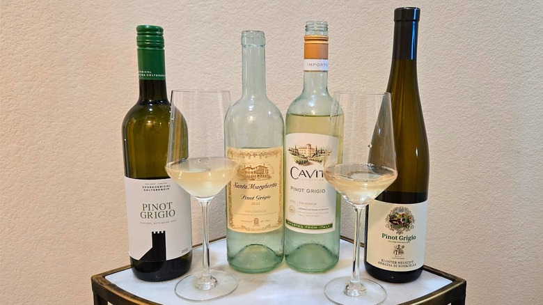 assortment of Italian pinot grigio