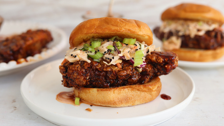 korean fried chicken sandwich