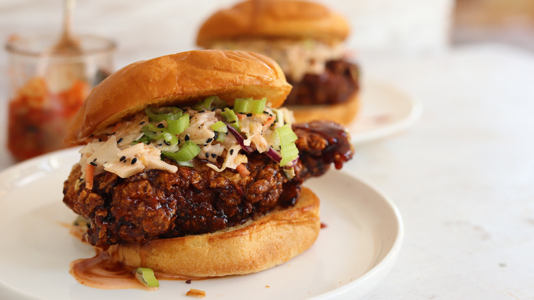 korean fried chicken sandwich