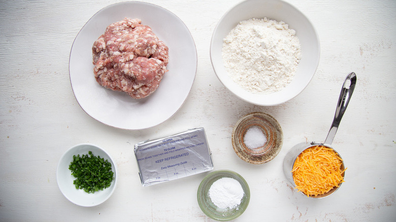 ingredients to make sausage balls