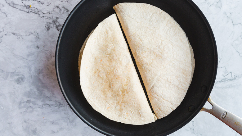 Quesadillas in a pan