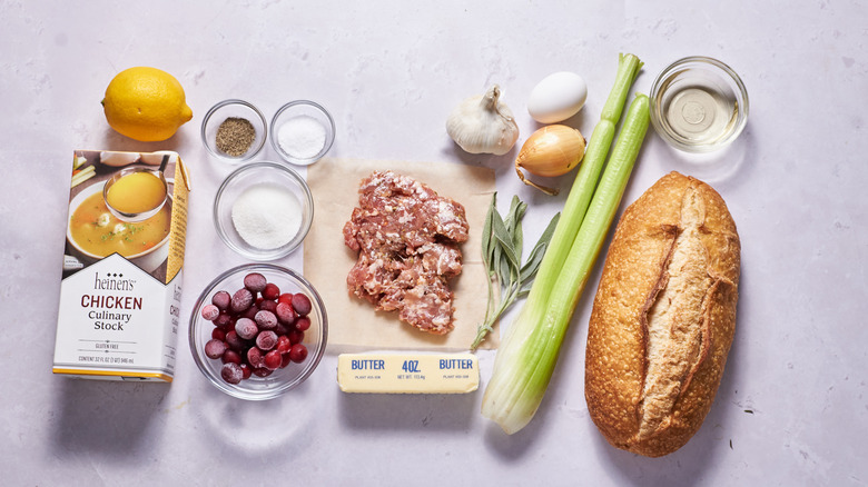 ingredients on a table