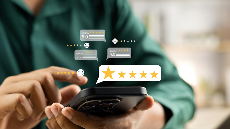 doing customer satisfaction survey ratings by phone app