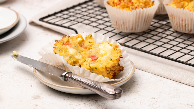 crab and chive corn muffins