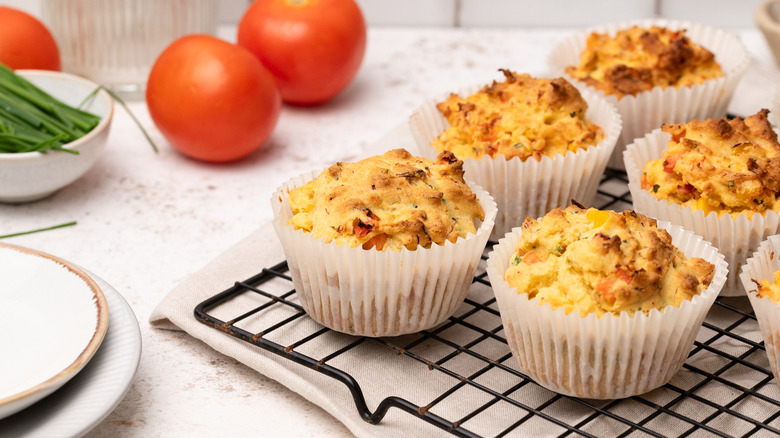 crab and chive corn muffins