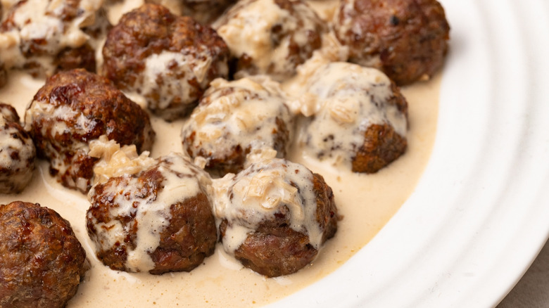 meatballs in bourbon cream sauce