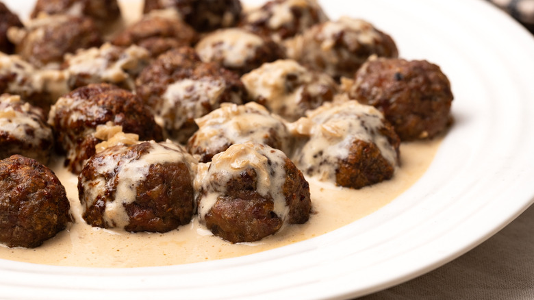 meatballs in bourbon cream sauce