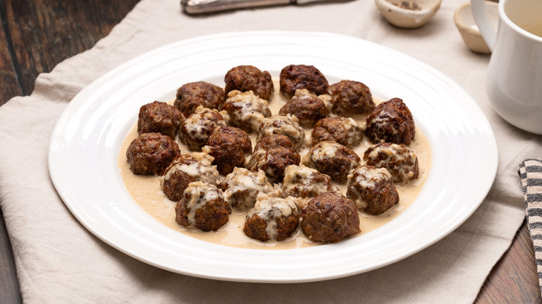 meatballs in bourbon cream sauce