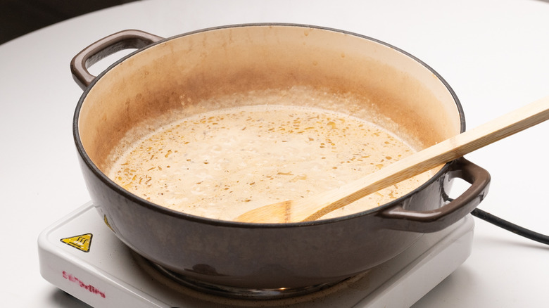 bourbon cream sauce cooking