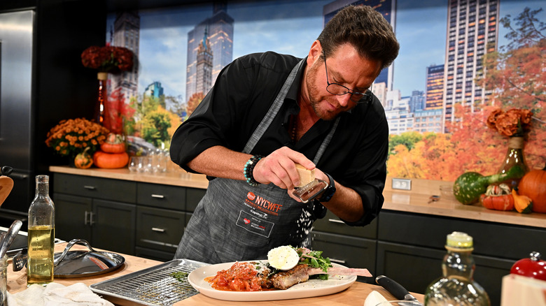 Scott Conant making veal parmesan