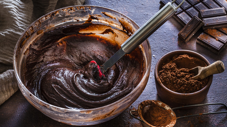 bowl of brownie batter