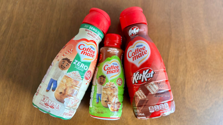 3 Coffee Mate creamer bottles