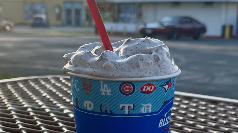 a blizzard with visible chocolate and wafers