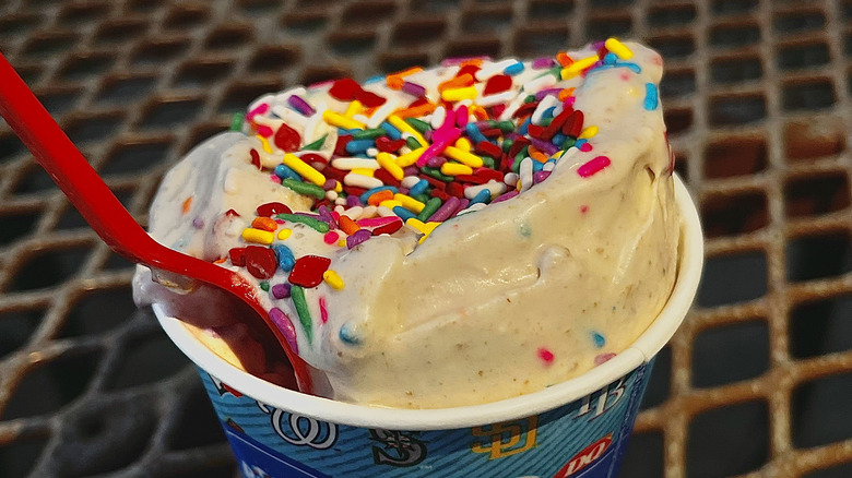 a blizzard with rainbow sprinkles