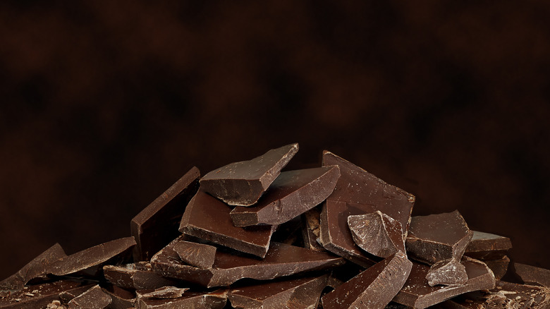 Bittersweet Chocolate in a pile