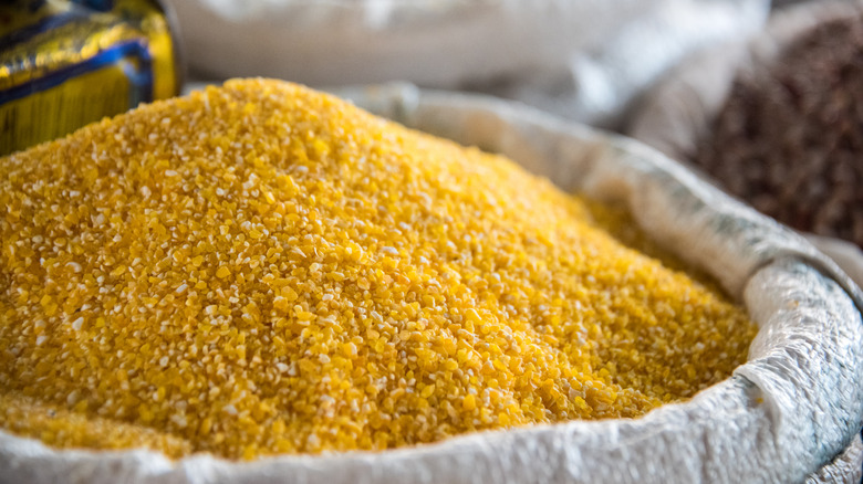 pile of cornmeal