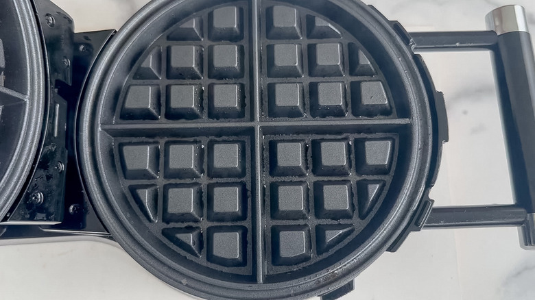 greased waffle maker