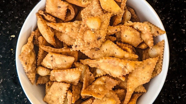 bowl of savory shankarpali