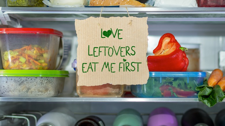 Leftovers in fridge
