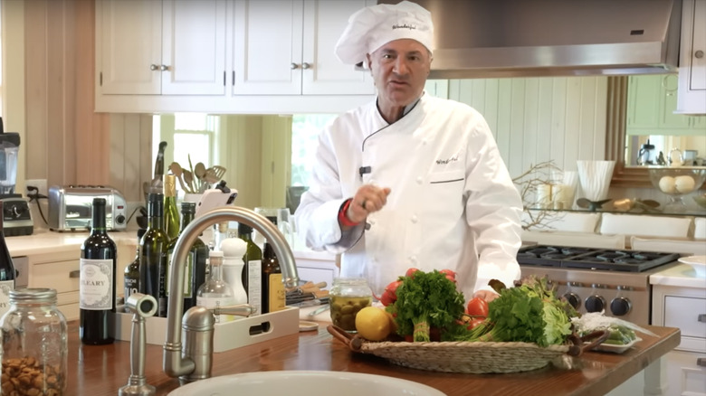 Kevin O'Leary with vegetables