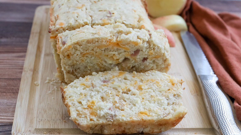 sharp cheddar apple quick bread 