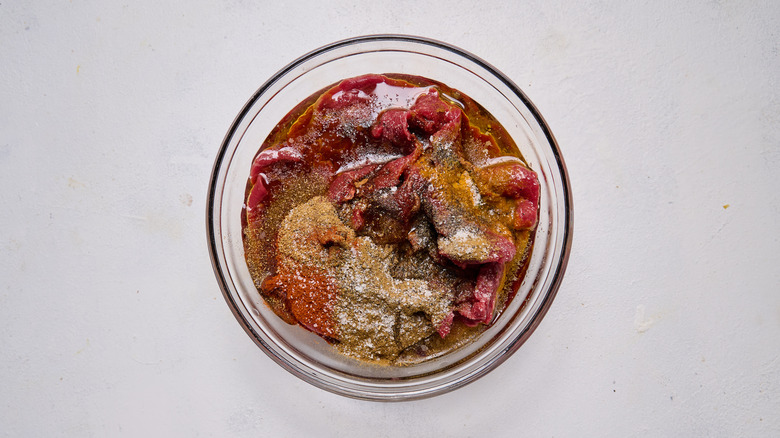 marinade ingredients in bowl