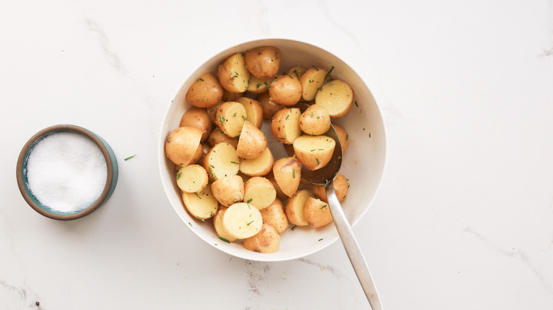 Bowl of seasoned potatoes