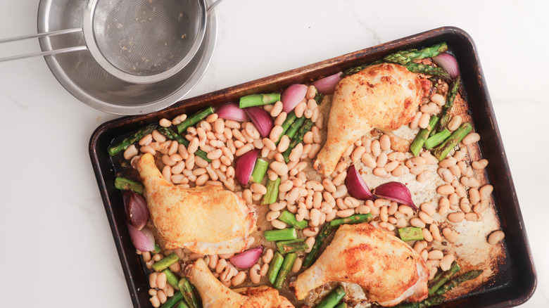 Sheet pan dinner with chicken