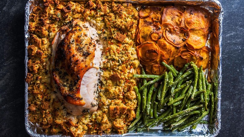 Five Thanksgiving Sides in One Sheet Pan Recipe, Food Network Kitchen